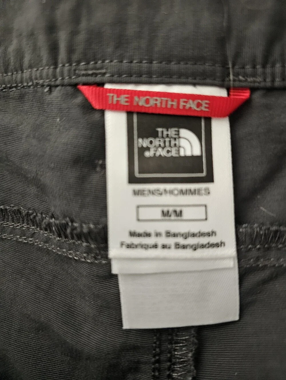 The North Face Mens Cargo Shorts Size M Gray Nylon Hiking Camping Outdoor Utilit
